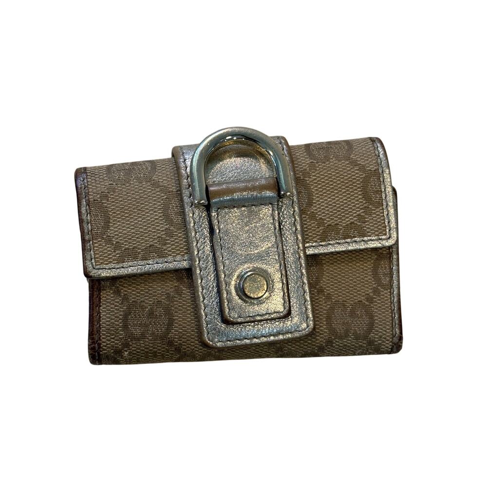 Vintage Gucci GG Monogram 6-Hook Key Case Holder - Beige/Tan - Picture 13 of 13